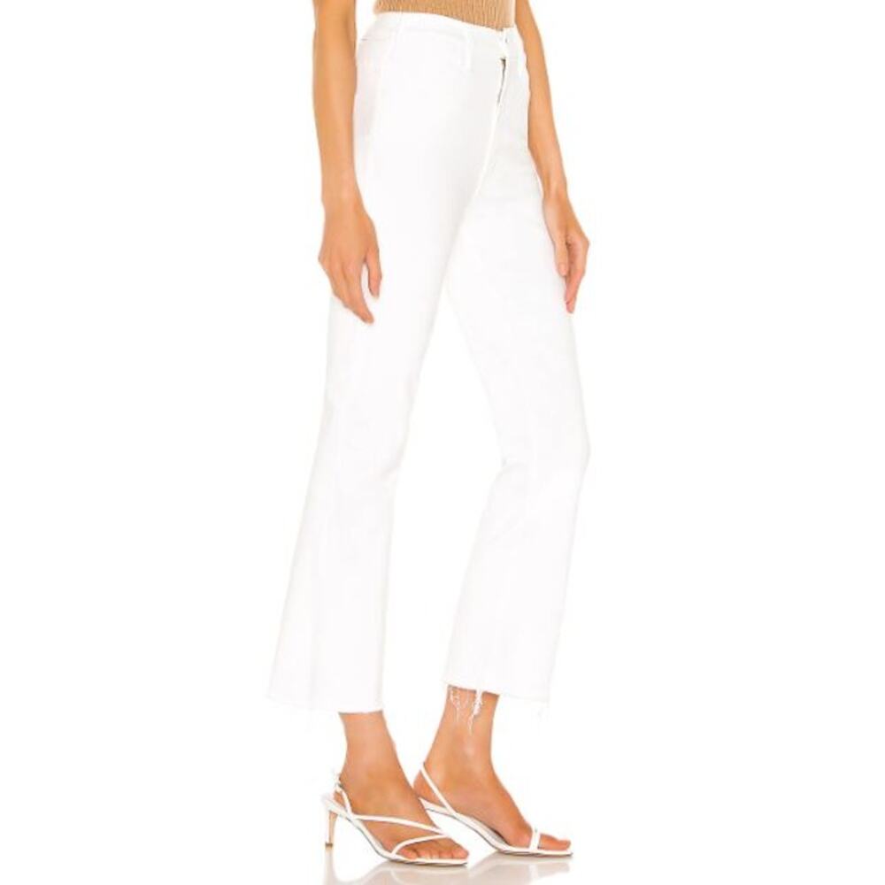 NEW MOTHER The Hustler Ankle Fray Jeans Fairest Of Them All Flared Leg Size 33 - Picture 8 of 14